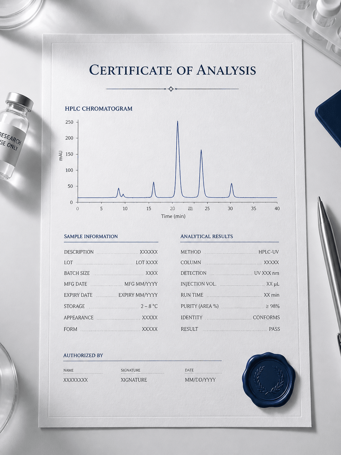 Sample Certificate of Analysis