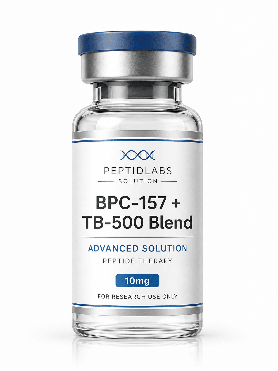 BPC-157 + TB-500 Blend 10мг - лиофилизиран изследователски пептид, чистота над 99% по HPLC, COA включен | PeptidLabs
