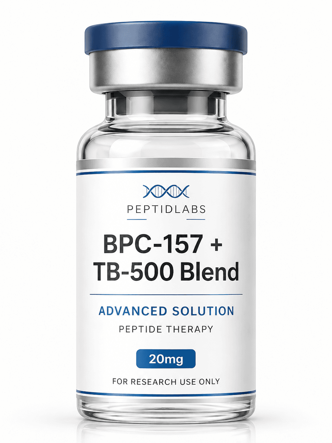 BPC-157 + TB-500 Blend 20мг - лиофилизиран изследователски пептид, чистота над 99% по HPLC, COA включен | PeptidLabs