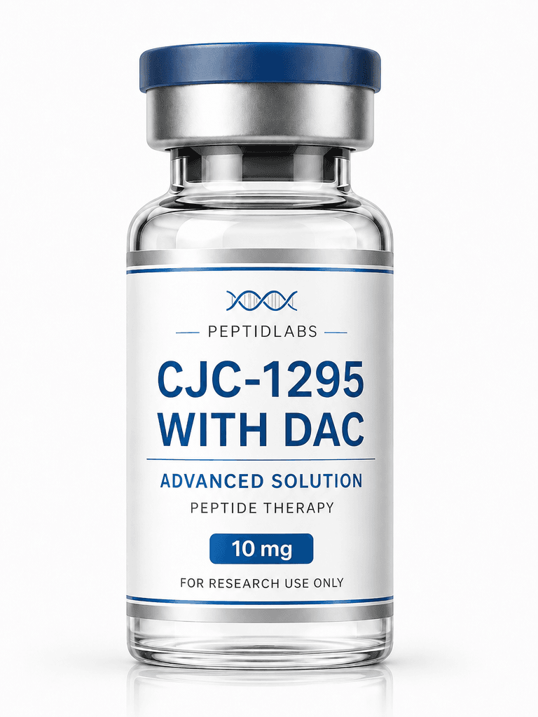 CJC-1295 with DAC 10mg - lyophilized research peptide, 98%+ HPLC purity, COA included | PeptidLabs