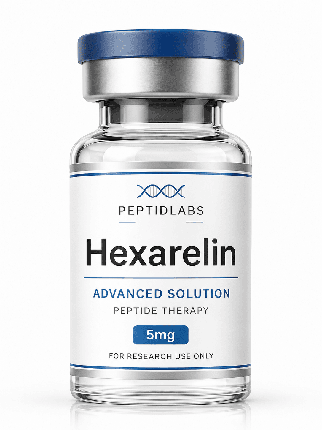 Hexarelin 5mg - lyophilized research peptide, 99%+ HPLC purity, COA included | PeptidLabs
