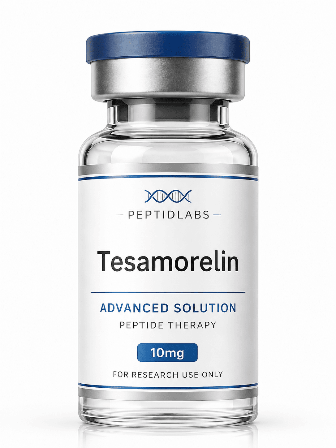 Tesamorelin 10mg - lyophilized research peptide, 98%+ HPLC purity, COA included | PeptidLabs