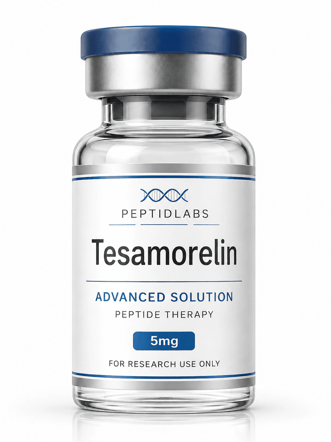 Tesamorelin 5mg - lyophilized research peptide, 98%+ HPLC purity, COA included | PeptidLabs
