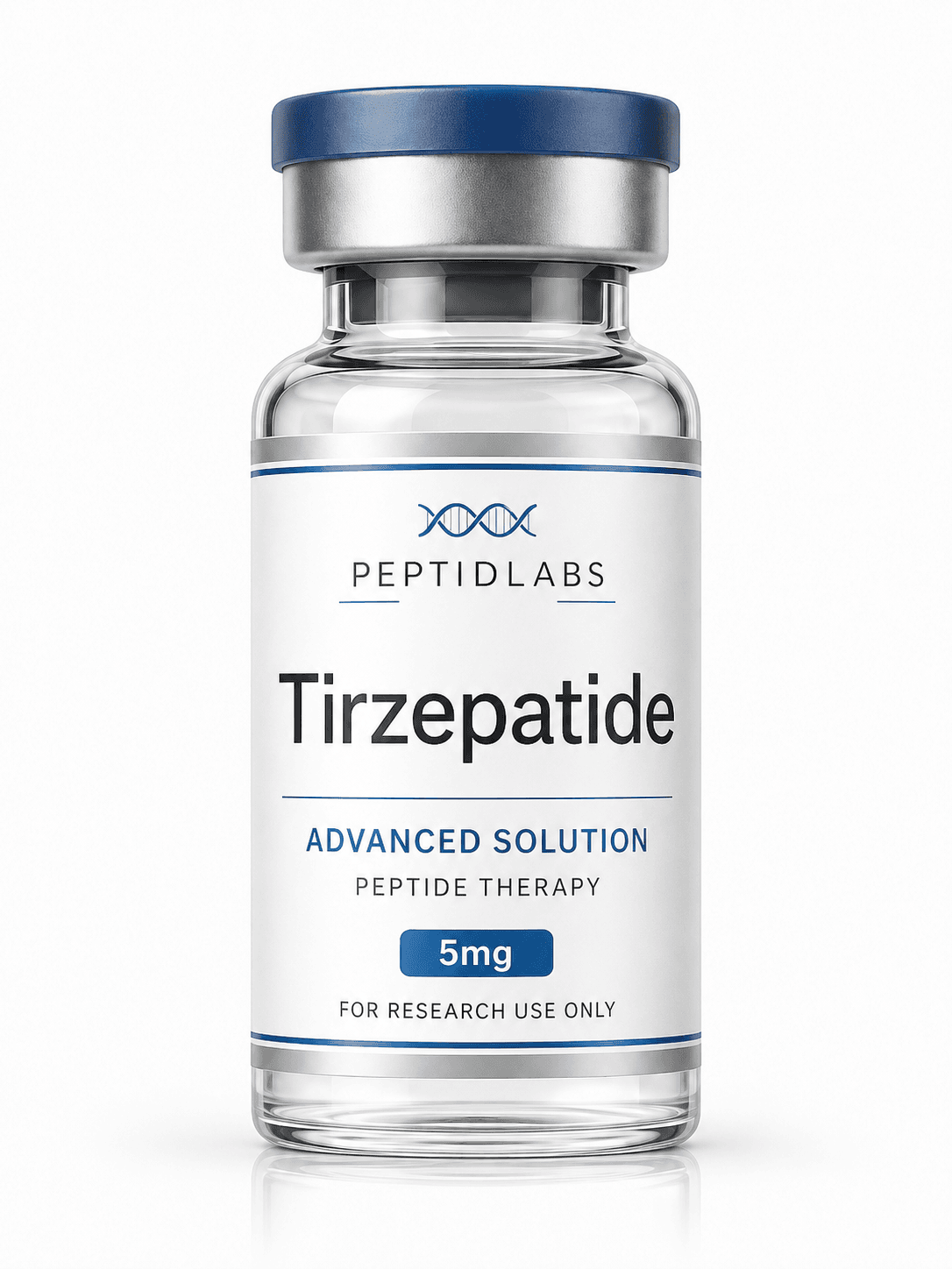 Tirzepatide 5mg - lyophilized research peptide, 98%+ HPLC purity, COA included | PeptidLabs
